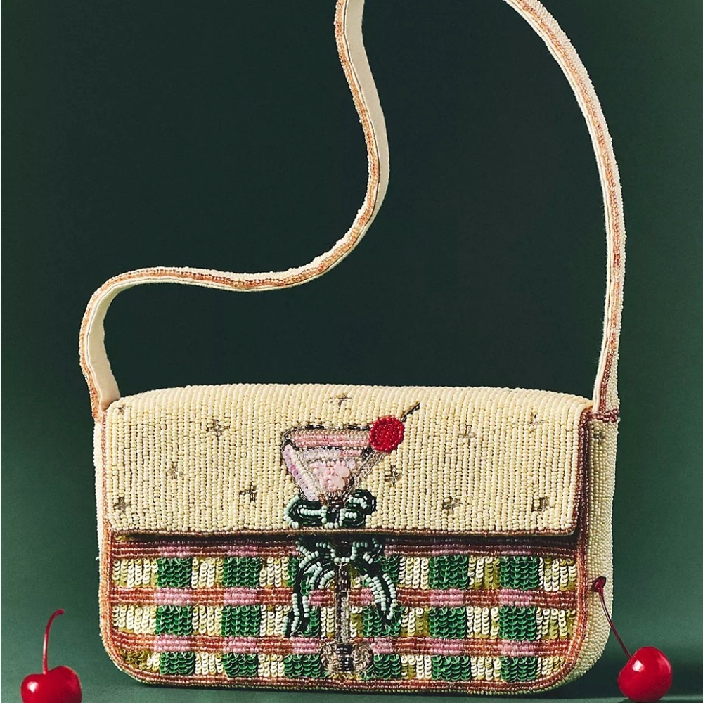 New Anthropologie - The Fiona Beaded Bag: Food & Drink Edition